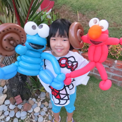 Cookie Monster and Elmo