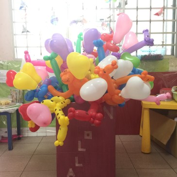 Kindergarten balloon surprise!